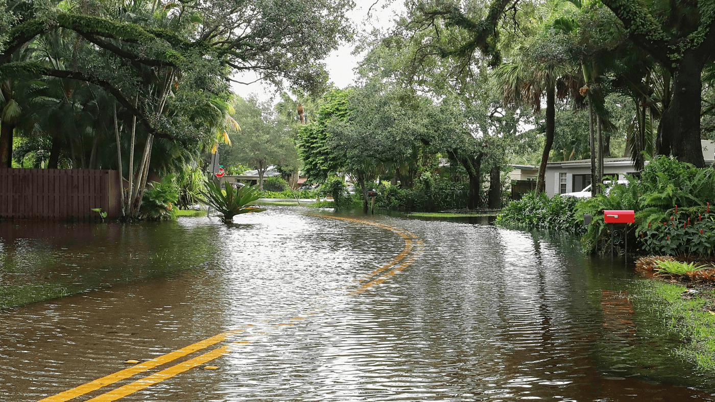 flooded street