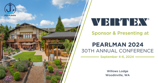 VERTEX attends 30th Annual Pearlman Conference - September 4-6th